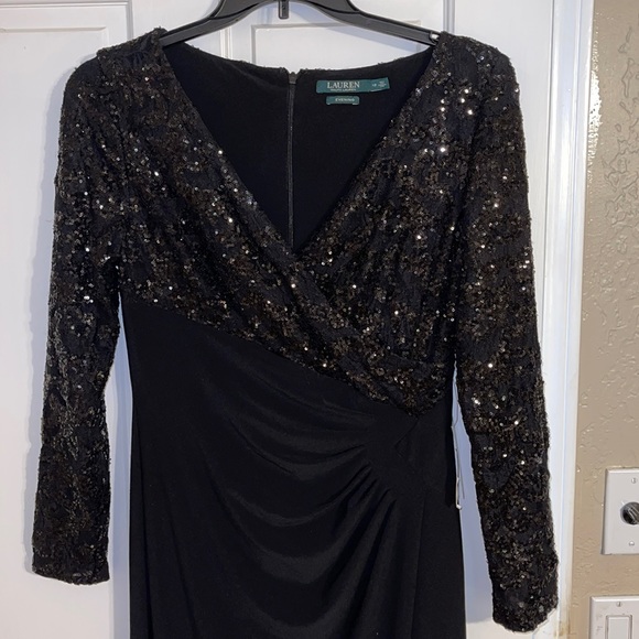 Ralph Lauren Black Sequin Dress - Picture 1 of 6